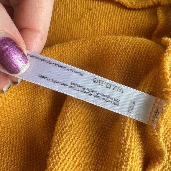 Free People Beach Neptune Square Tunic in Sun Size XS Terry Cloth Wrap Yellow - Picture 10 of 11